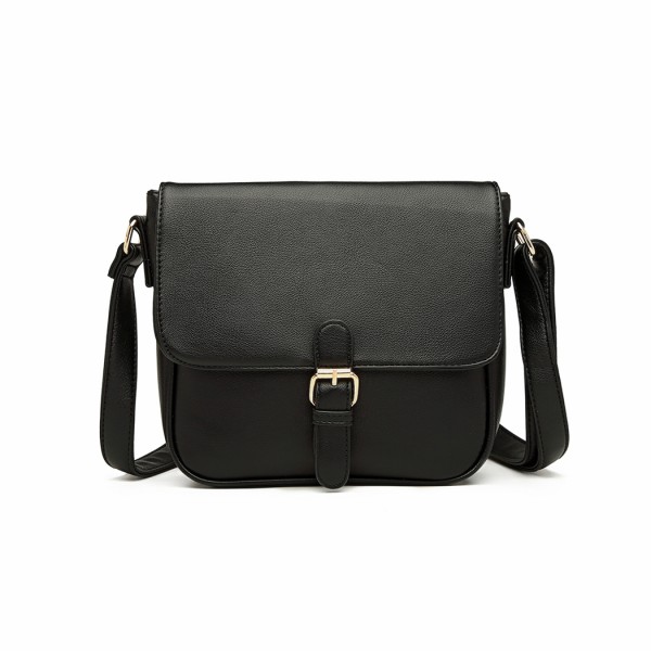 Classic Cross Body Shoulder Bag - Black